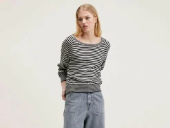 Aloty Gestreepte Cardigan