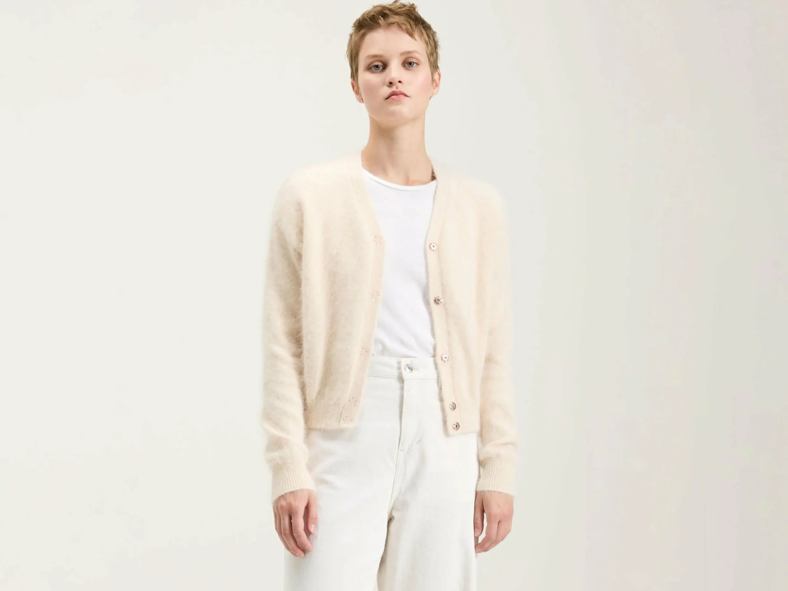 Datam Angora-mix Cardigan