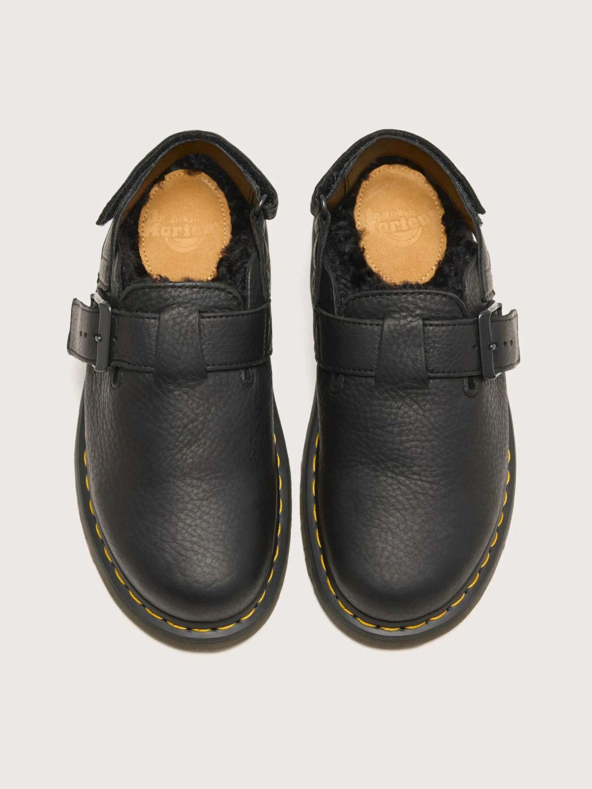 DR. MARTENS Jorge II Muiltjes Met Imitatiebont Voering Voor Vrouwen
