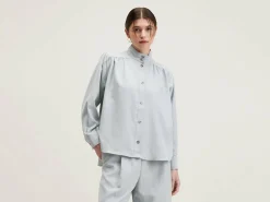 Peachy Knoopsluiting Blouse