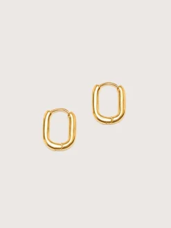 TEN Oblong Gold Oorbellen