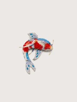 TROVELORE Kohaku Koi Fish Broche
